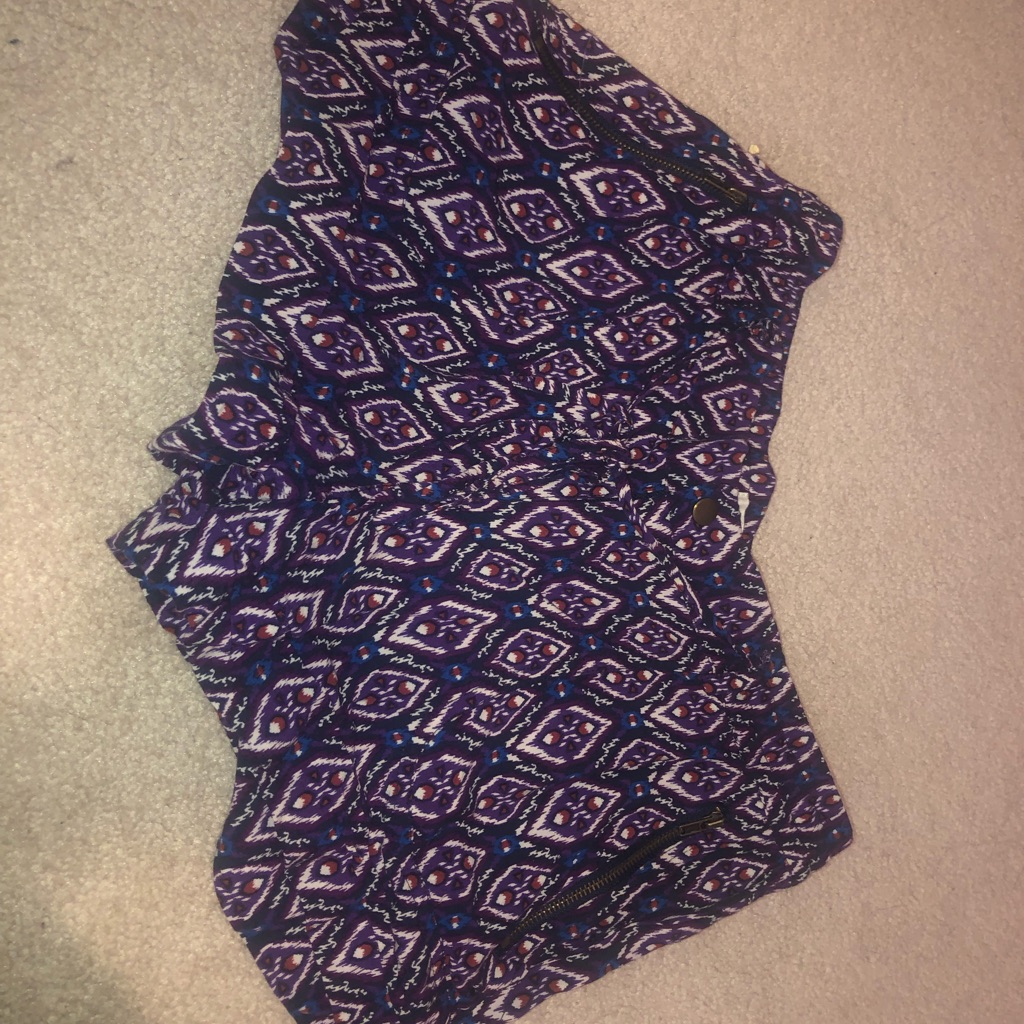 Fun Pattern Flowy Shorts